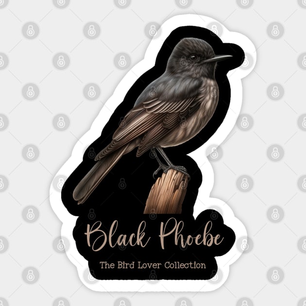 Black Phoebe - The Bird Lover Collection Sticker by goodoldvintage